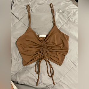 cute brown tank top